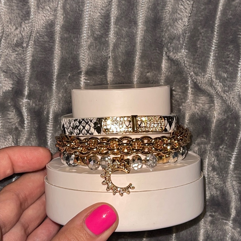 Gold and Silver Bracelet Set